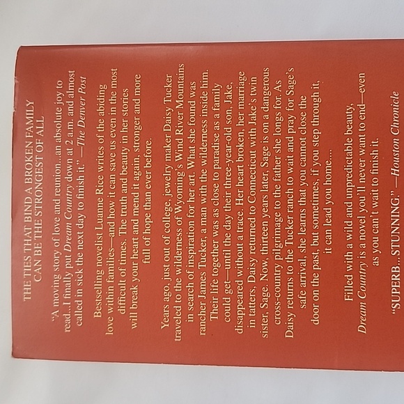 EUC Author Luanne Rice Dream Country Paperback Book - Picture 2 of 5